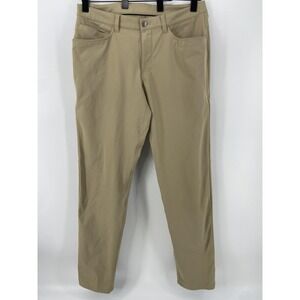 Lululemon Pants Mens 33x31 Beige ABC 5 Pocket Chino Golf Performance Stretch
